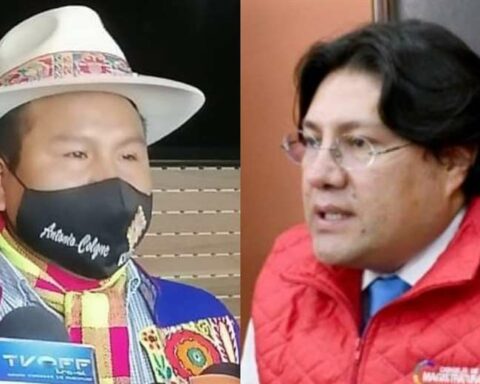 Lima corrects and says that they will investigate Judge Molina and Deputy Colque for the audio