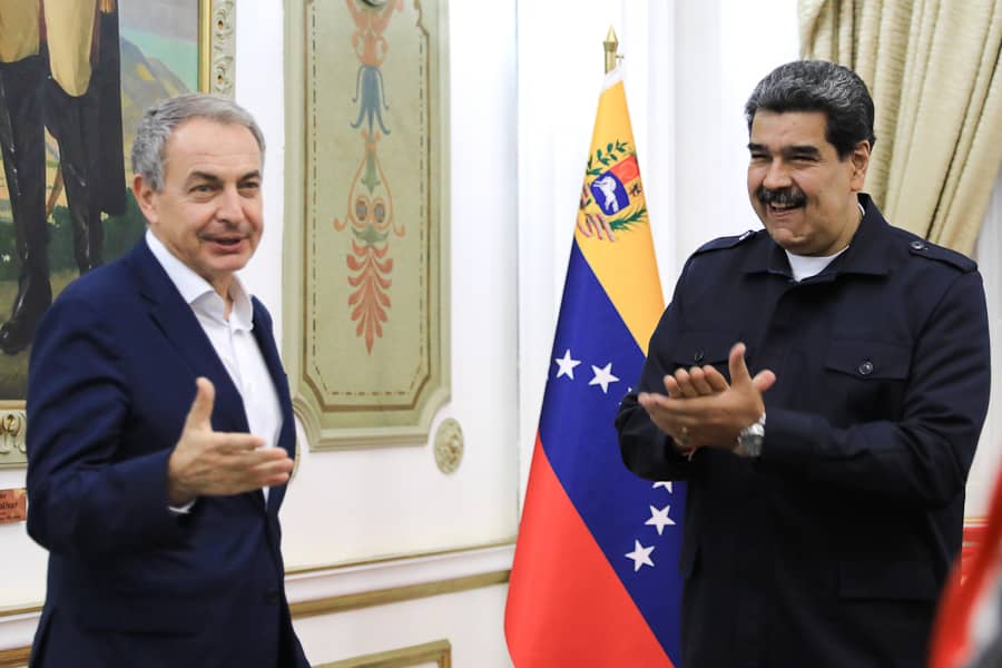 Maduro receives the new Egyptian ambassador and Rodríguez Zapatero
