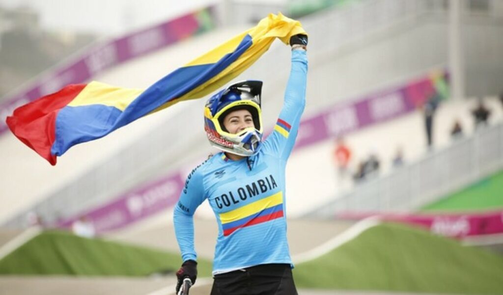 Mariana Pajón won gold in the individual BMX event at the South American Games