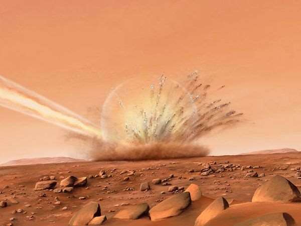 NASA listens live to huge impact of a meteorite on Mars