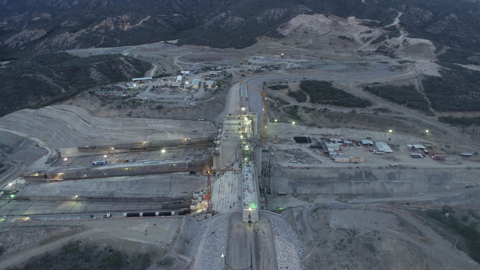 Pace of work at the Monte Grande dam was not affected by the passage of Hurricane Fiona