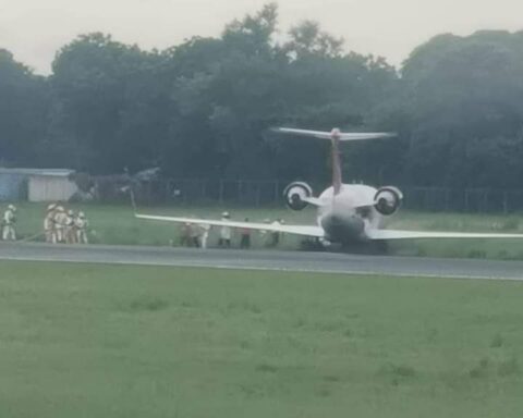 Plane headed from Santo Domingo to Managua slides into Nicaraguan airport
