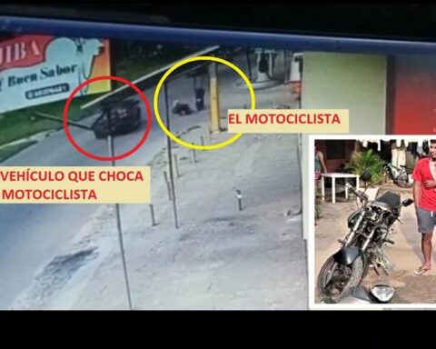 Police are looking for the driver who hit a motorcyclist and fled