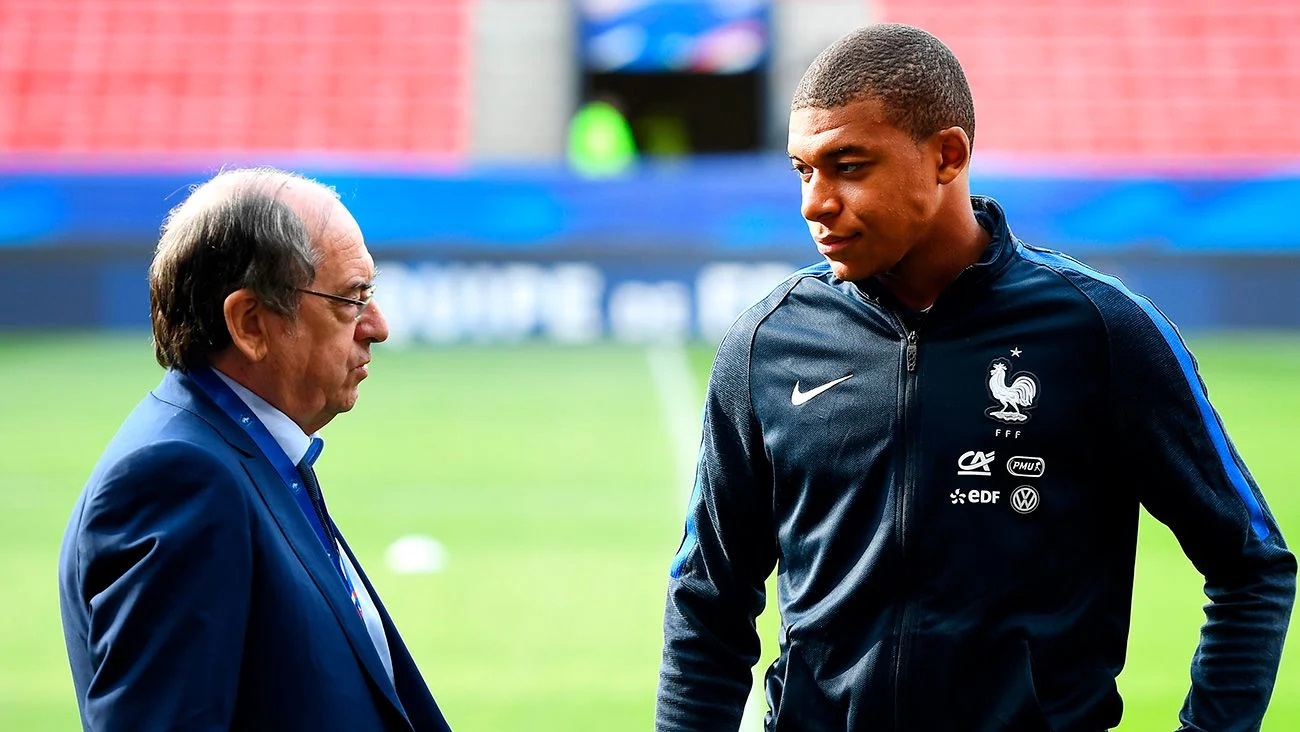 President FFF denies bad relationship with Mbappé