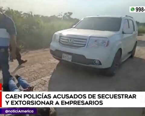 Pucallpa: four police officers are intervened for kidnapping and extortion against businessmen (VIDEO)