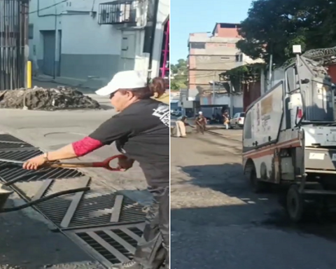 Reparan calle real de Los Flores de Catia con 60 toneladas de asfalto