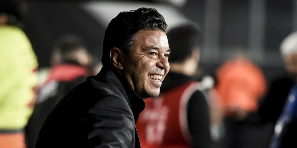 River Plate fans support Marcelo Gallardo