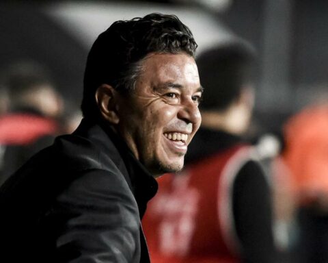 River Plate fans support Marcelo Gallardo