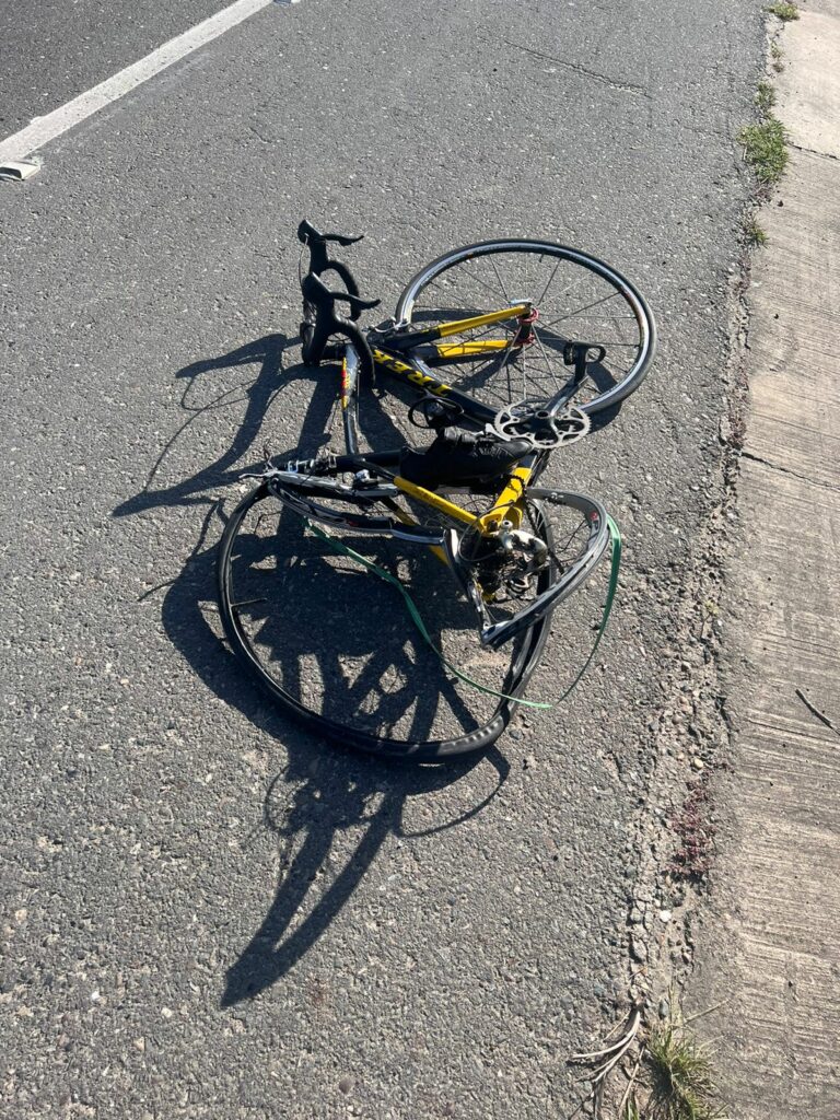 Road accidents in the Atlantic: Cyclist lost his life on the Vía al Mar