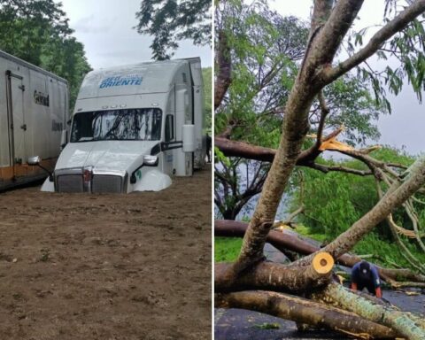 “Roslyn” weakens to a tropical storm after making landfall;  two dead reported