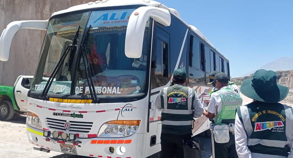 Sillar routes Arequipa: Fine of 4,600 soles to 10 transport units