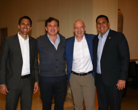 The FIFA president is in Paraguay