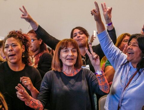 The federal meeting of women ended with strong support for Cristina Kirchner