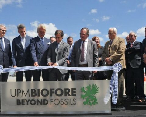 The government inaugurated UPM's pulp terminal in the port of Montevideo