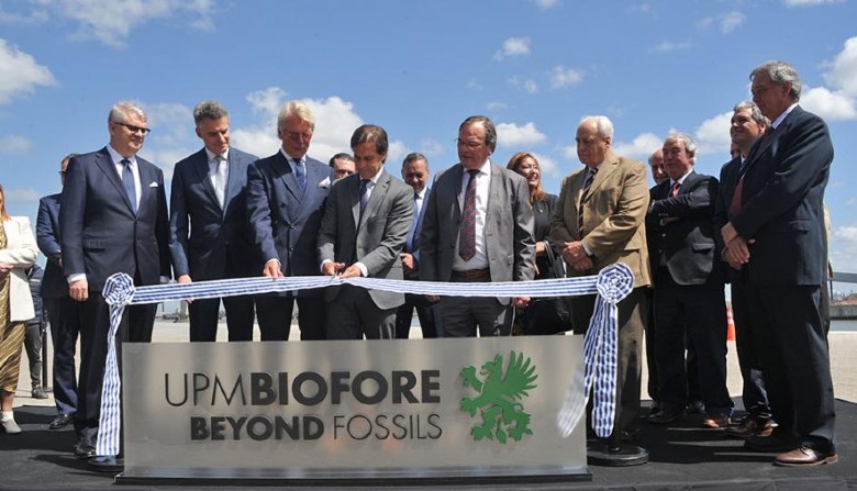 The government inaugurated UPM's pulp terminal in the port of Montevideo