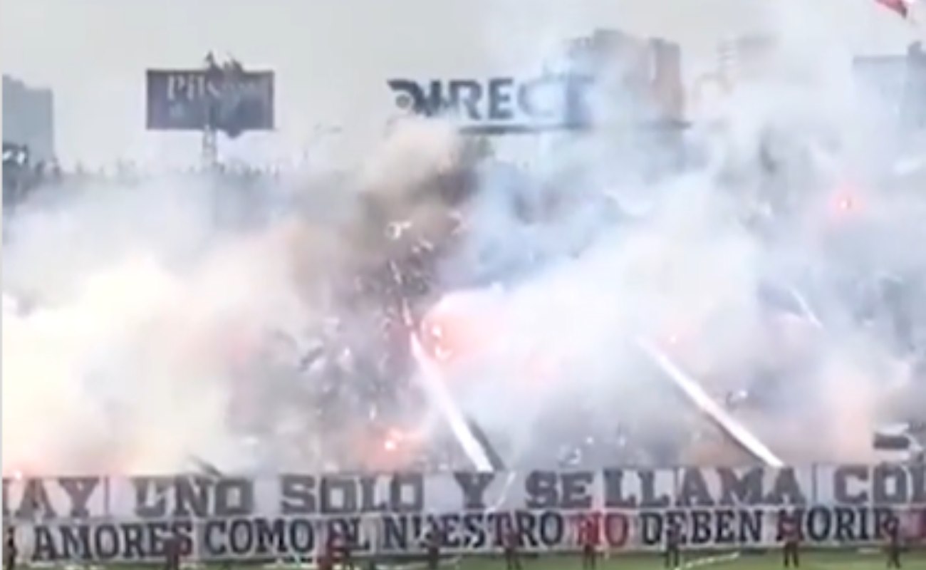 The impressive video of the collapse of a tribune with fans in the Monumental de Chile