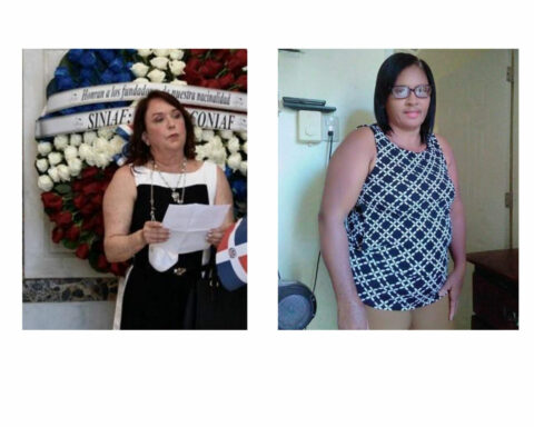 Ana María Barceló directora del Coniaf y la avicultora Juana Beato