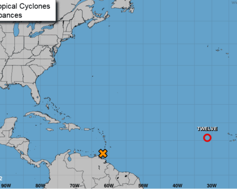 La trayectoria de la depresión tropical número 12