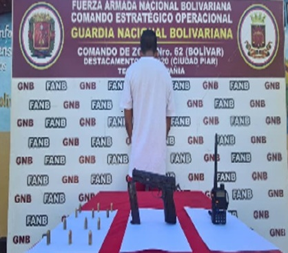 They arrested six extortionists in Bolívar