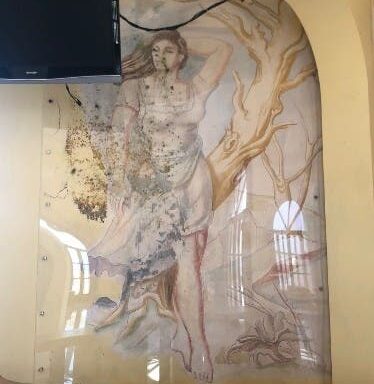 Mural by the Spanish painter José Vela Zanetti.