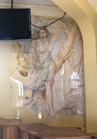 Mural by the Spanish painter José Vela Zanetti.