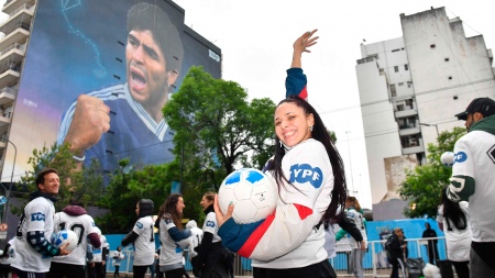 They inaugurated the largest mural in the world in tribute to Diego Maradona