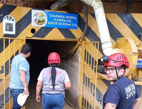 Three miners were trapped in an underground gallery in Ecuador
