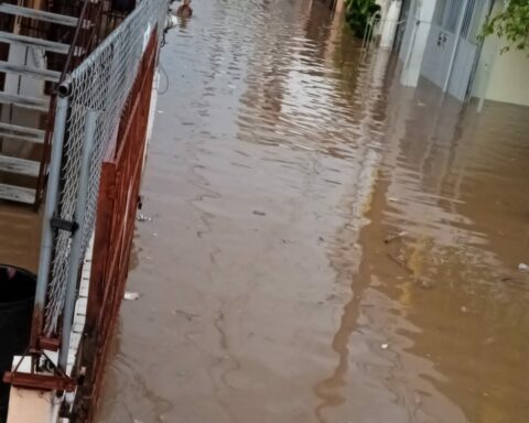 Torrential rains affected the municipality of Santiago de los Caballeros