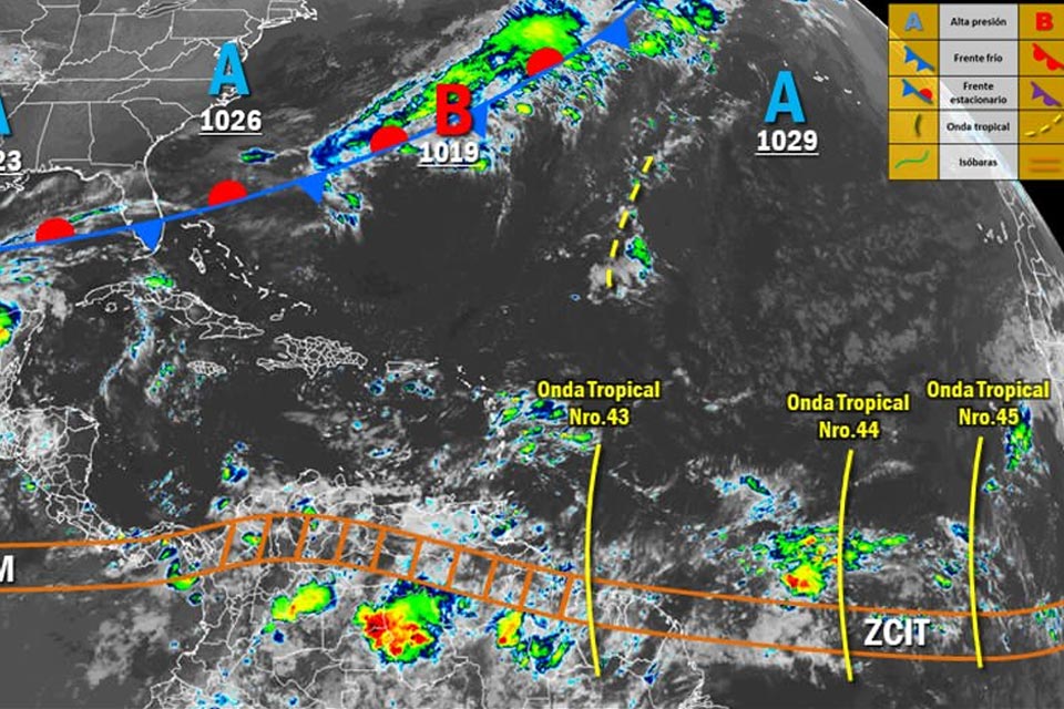 Venezuela prepares to receive three other tropical waves in the coming days