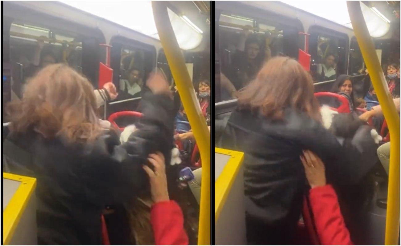 [Video] Come back and play: Women are beaten by a chair in Transmilenio