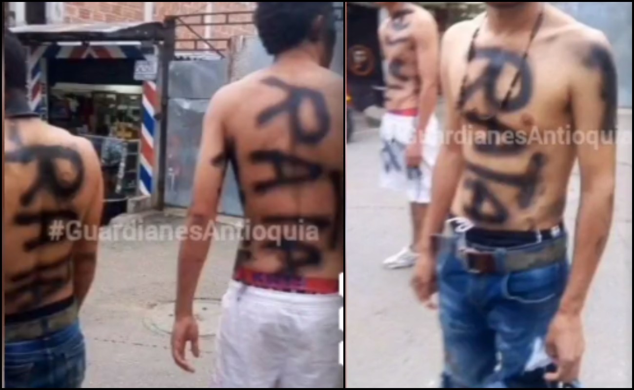 [Video] Thieves had their entire bodies painted with the word "rats" in Antioch