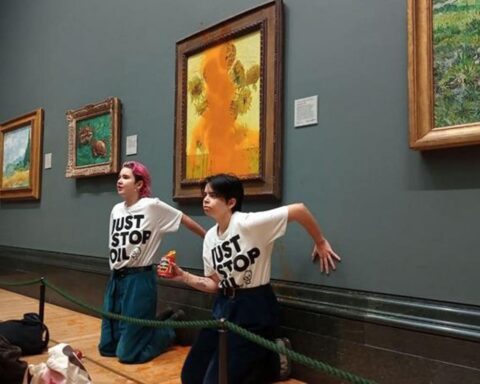 Watch the video of the young environmentalists who attacked Van Gogh's Sunflowers