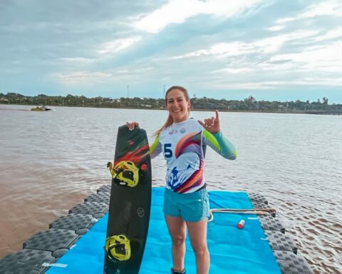 Water skier, national pride