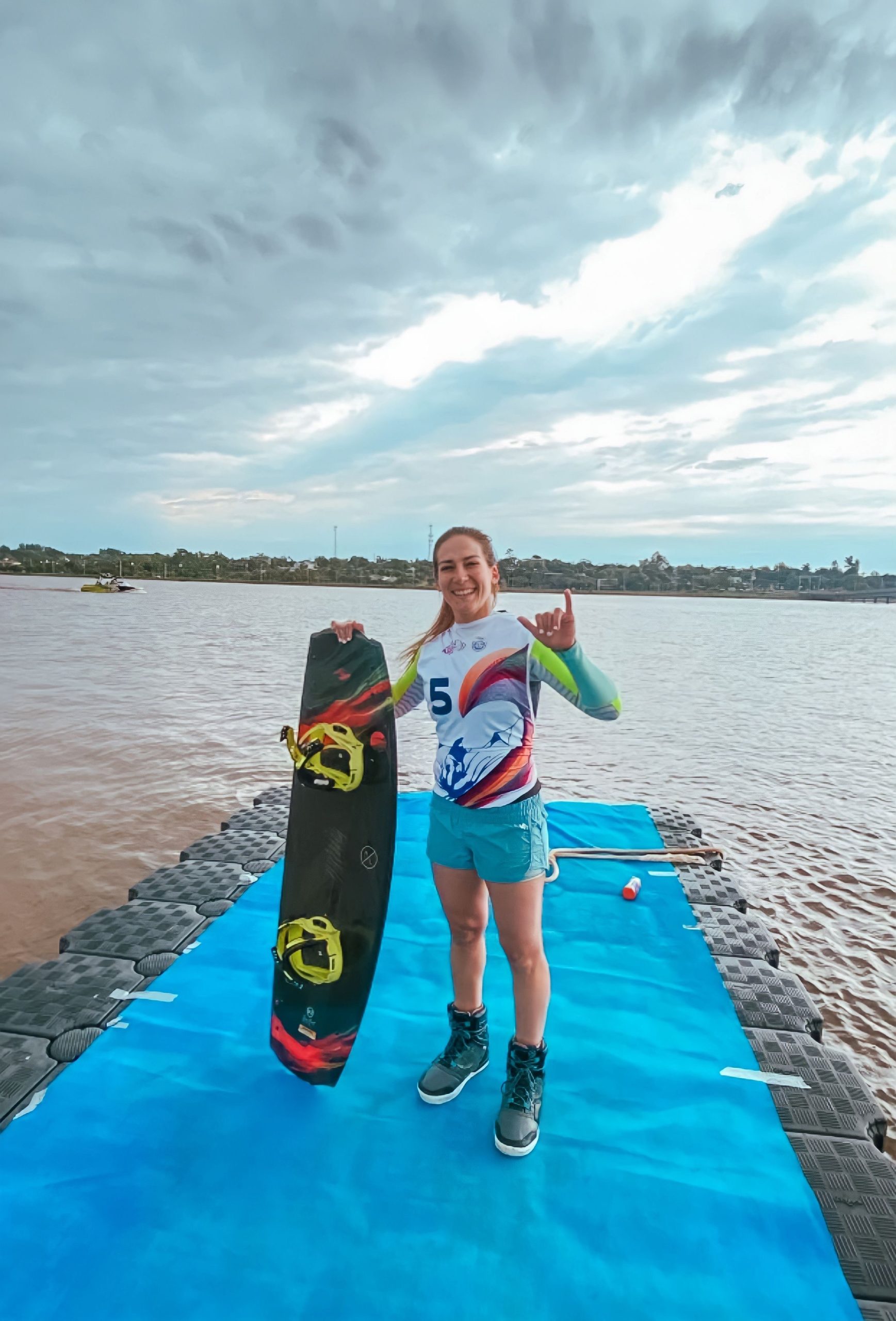 Water skier, national pride