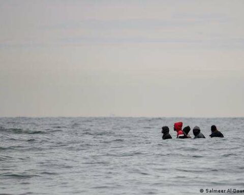 240 migrants were rescued in one day off the French coast in La Mancha