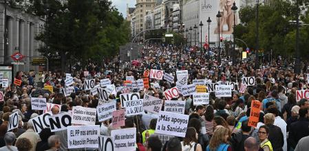 A massive march demands better public health in Madrid