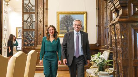 Alberto Fernández and Cristina supported the verbally assaulted Spanish minister