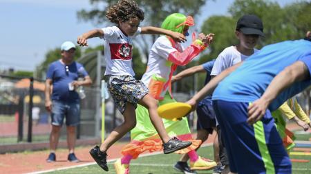 An adapted athletics meeting was held for children with ASD