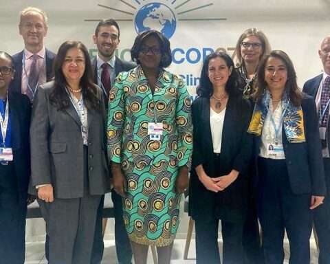 Arbeleche spoke at the Coalition of Ministers of Economy for Climate Action