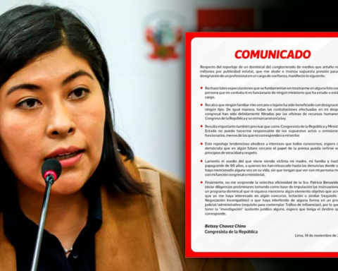 Betssy Chávez denies accusations and questions the Prosecutor's Office for investigating her based on "insinuations"