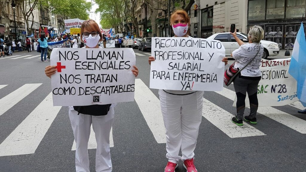 Buenos Aires nurses advance a protest this Thursday