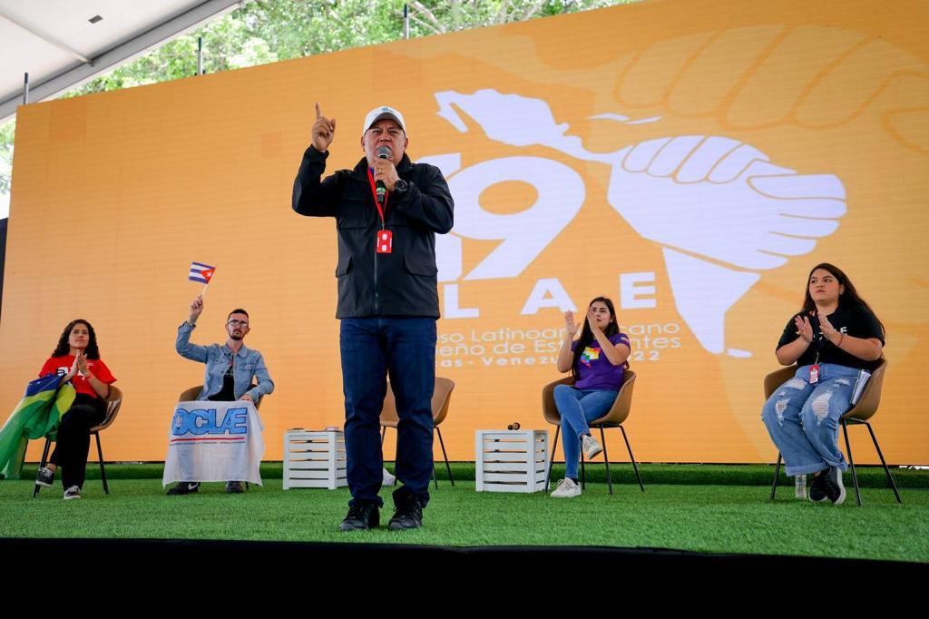 Cabello: youth have reasons to declare themselves anti-imperialist