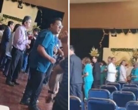 Changes in EsSalud Arequipa Hospital for dance party (VIDEO)