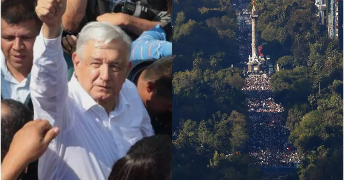 #Chronicle|  AMLO returns to the streets and shows muscle towards the succession