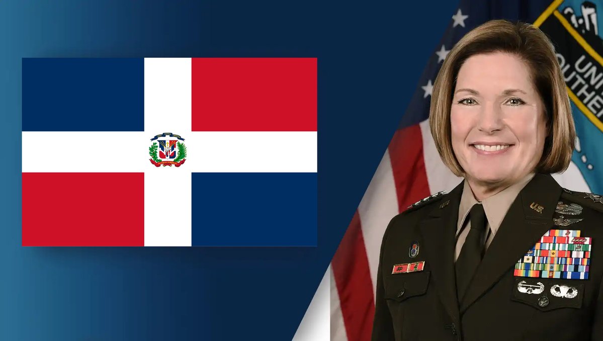 Commander Laura Richardson of the US Southern Command is in the DR