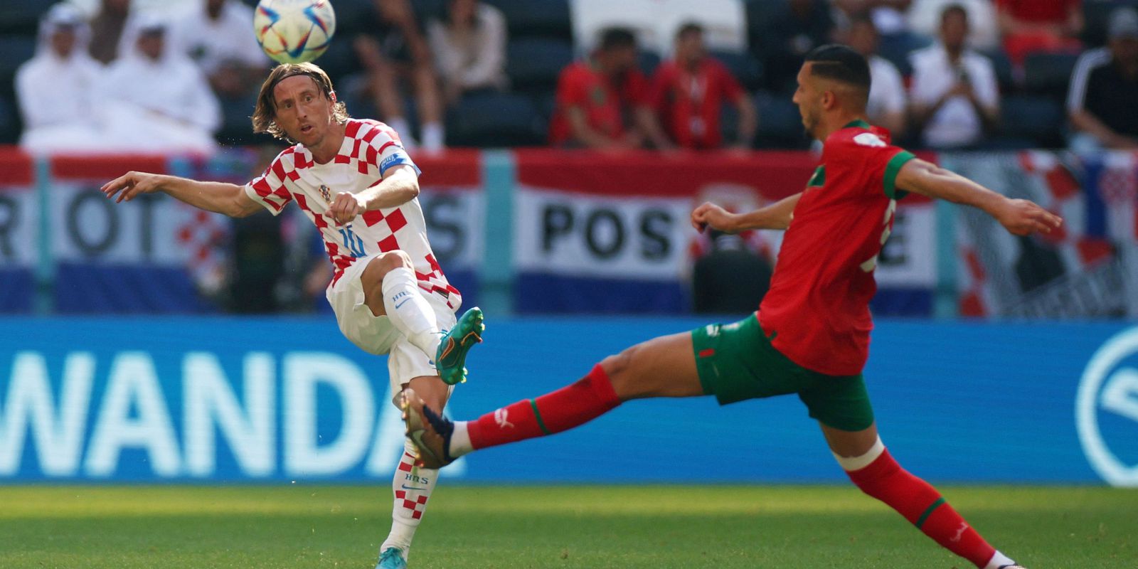 Current world runner-up, Croatia open goalless against Morocco in the Cup