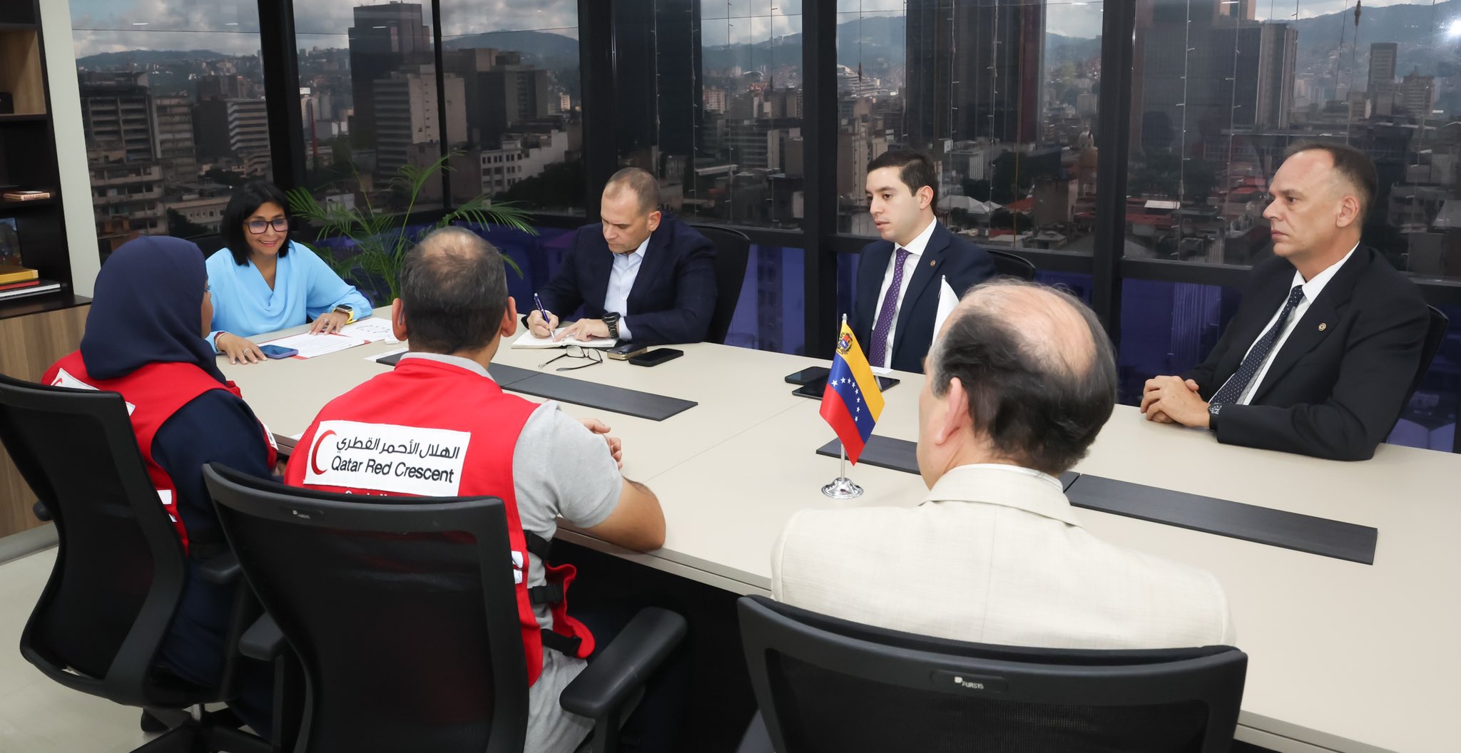 Delcy Rodríguez discussed cooperation with the Red Cross and Red Crescent