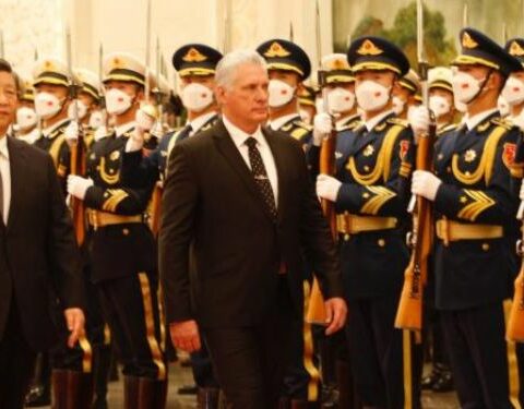 Díaz-Canel, Xi Jinping