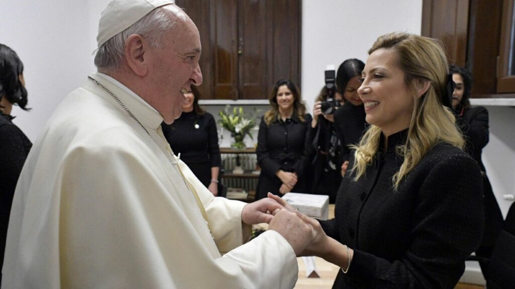 Fabiola Yáñez visited Pope Francis in the Vatican