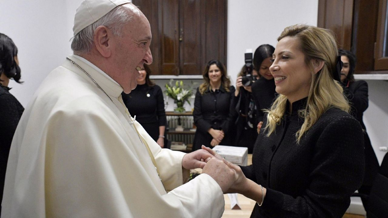 Fabiola Yáñez visited Pope Francis in the Vatican